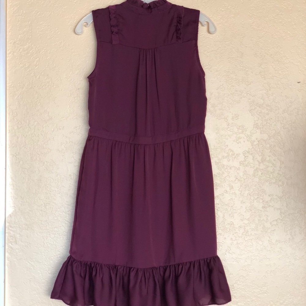 Maison Jules Women PurpleSatin Tie Tuxedo Dress XS - Picture 10 of 16
